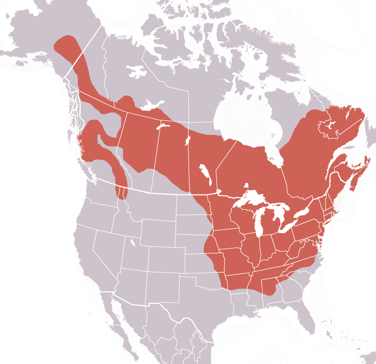 map of groundhog habitat