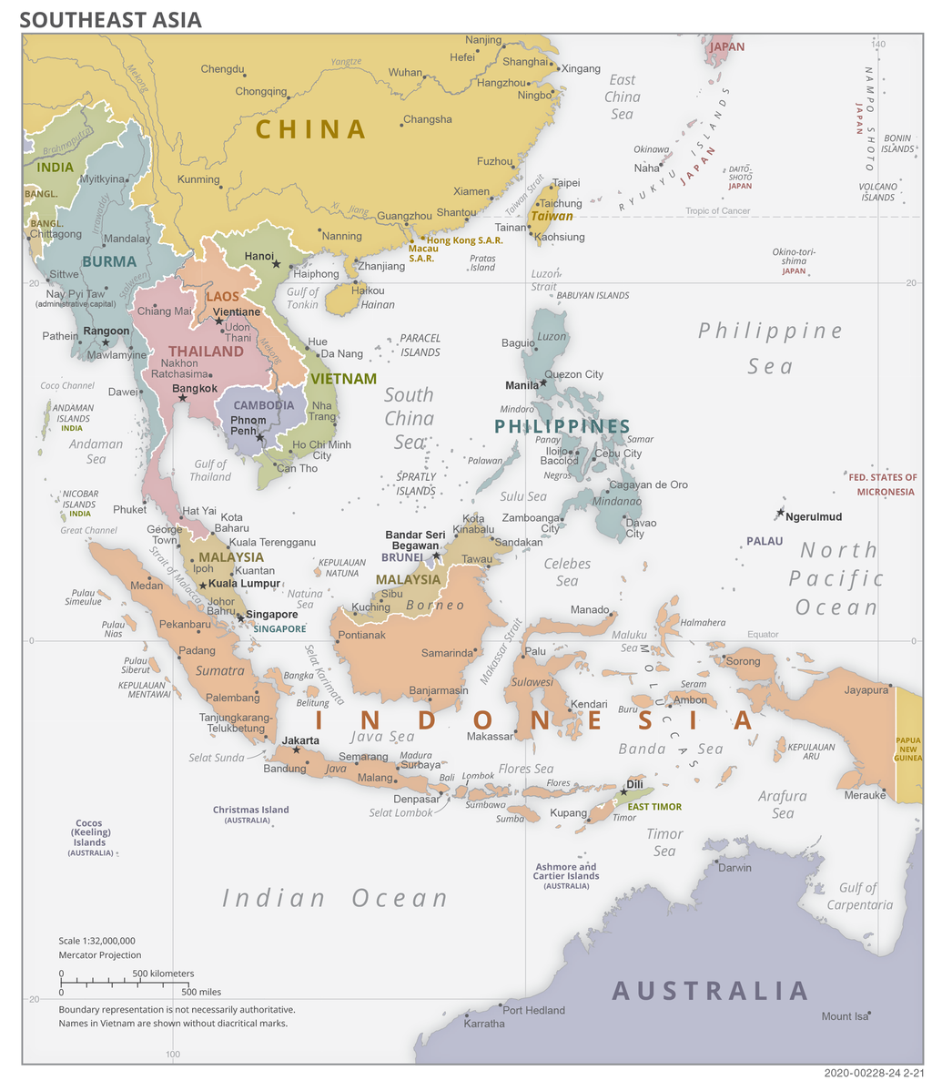 Map of Southeast Asia