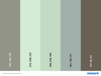 5 shades of grey color palette