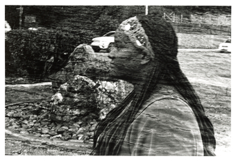 friend by a fountain