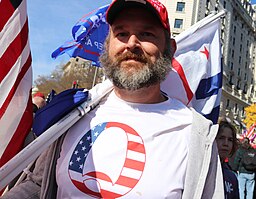 QAnon protester