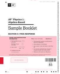Sample AP Physics 1 Exam Booklet