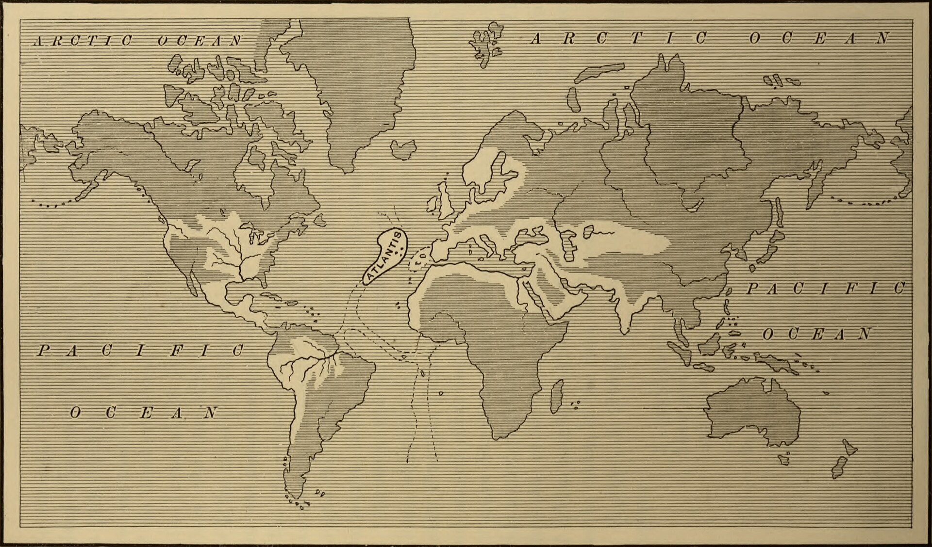 Theorized Map of Atlantis