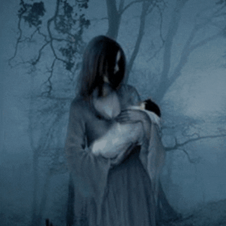gif of three depictions of La Llorona