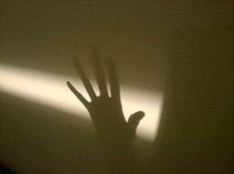 Shadow of a hand