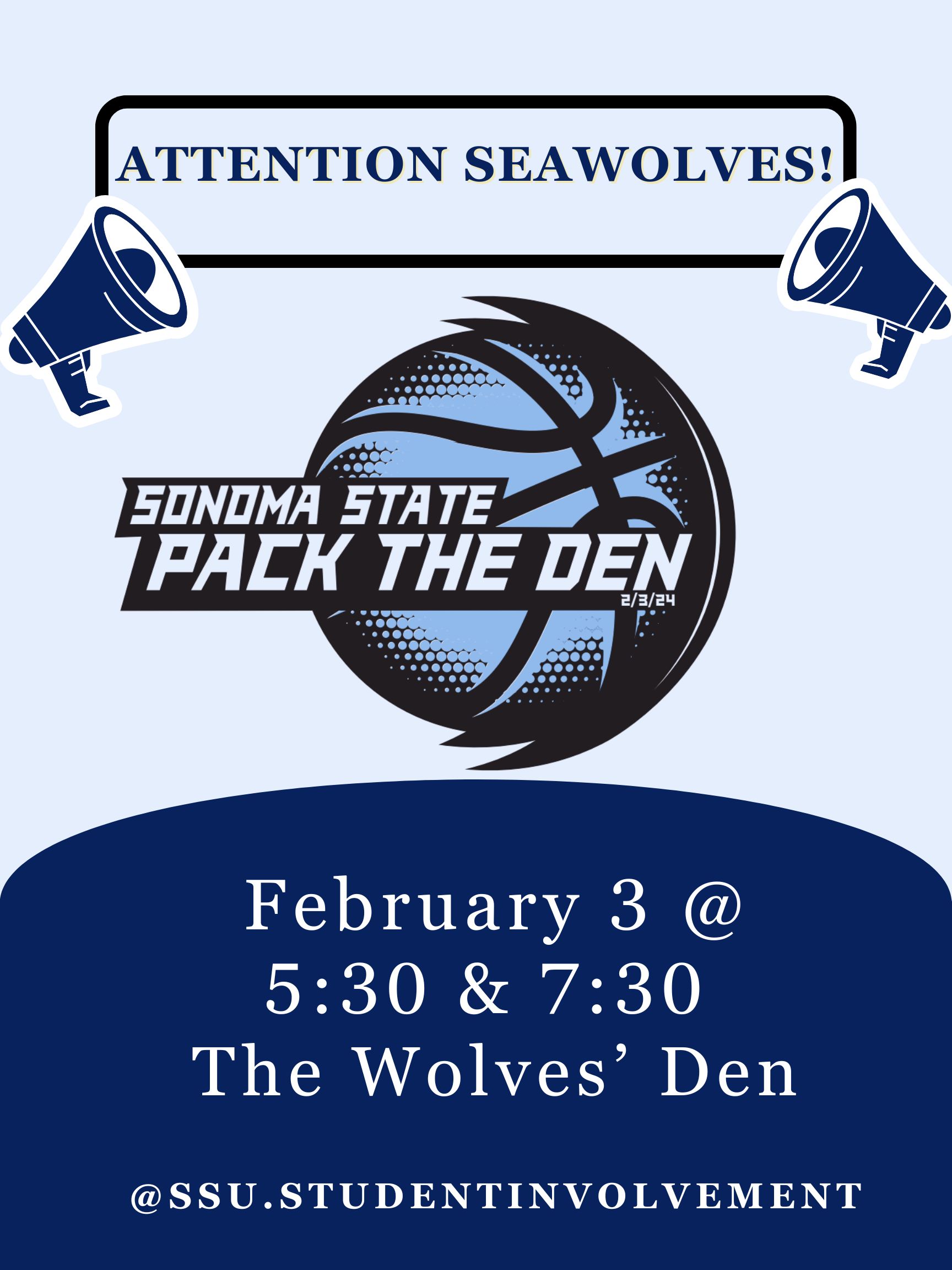 Pack the Den Event