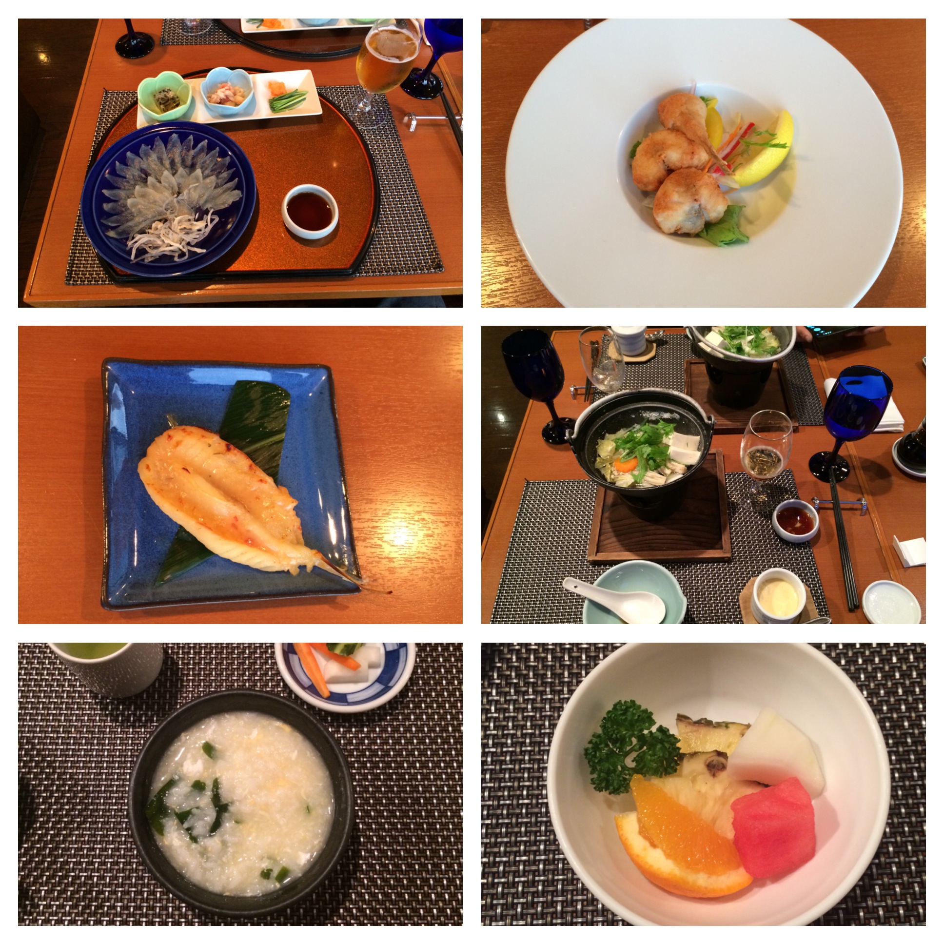 7 course meal made from Puffer Fish