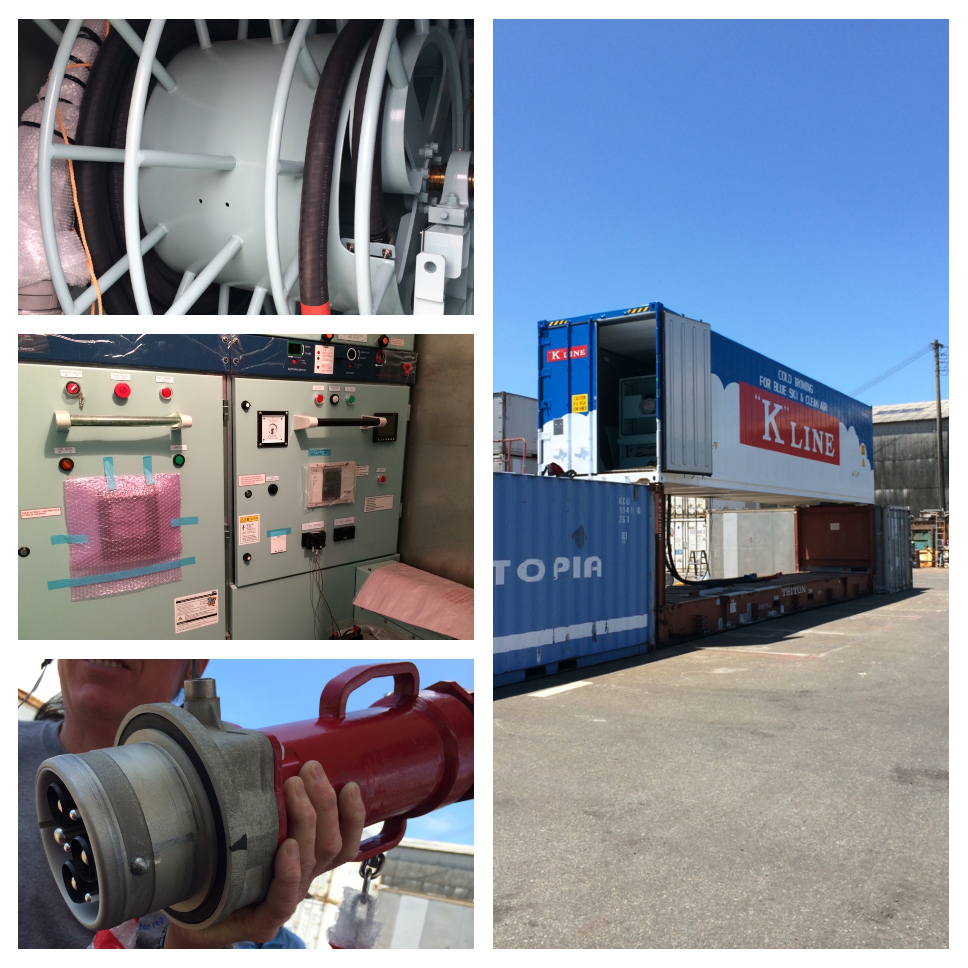 A shore power container that we were being trained on.