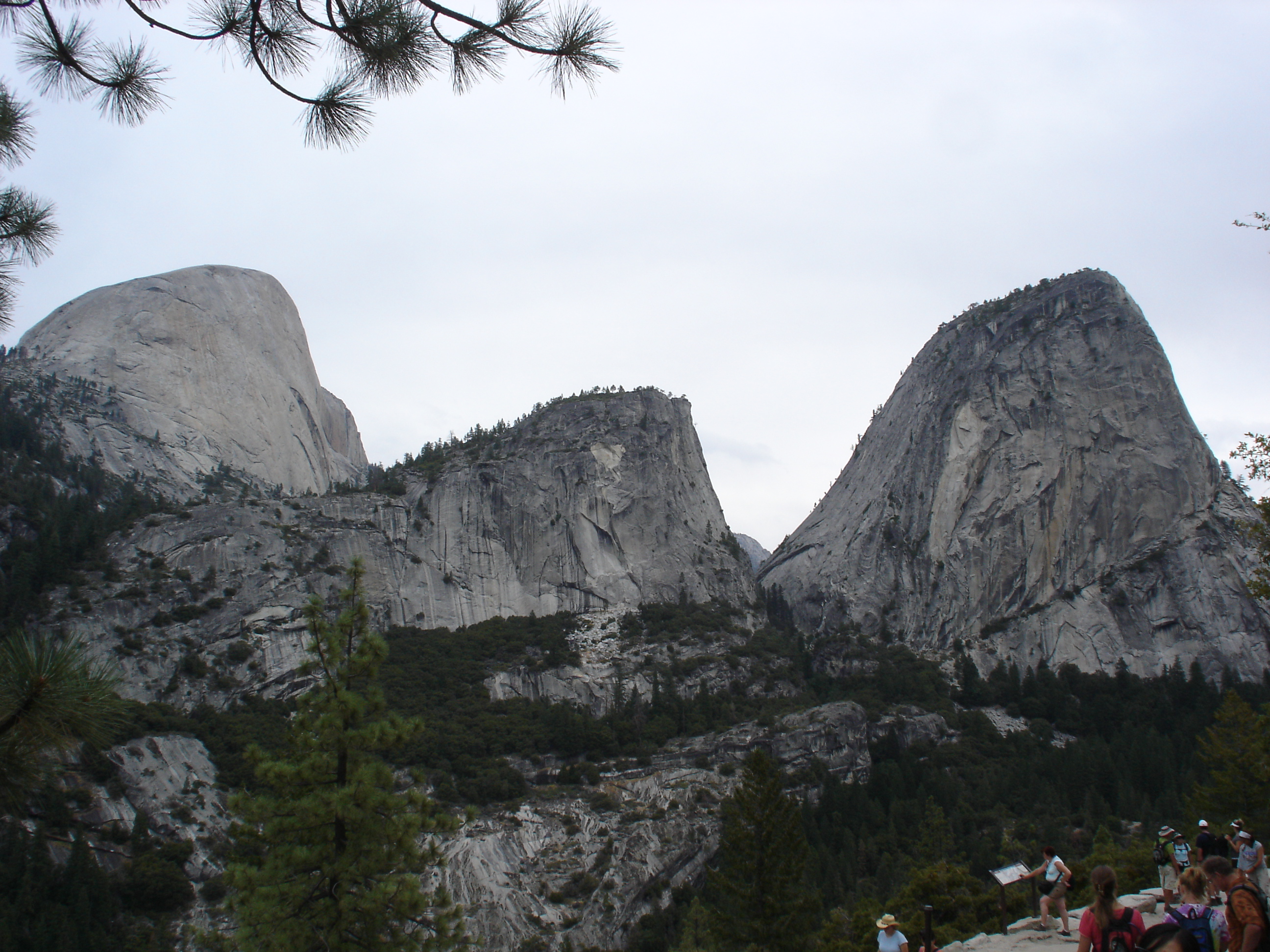 The Three Sisters mountain peaks at Yosemite National Park.