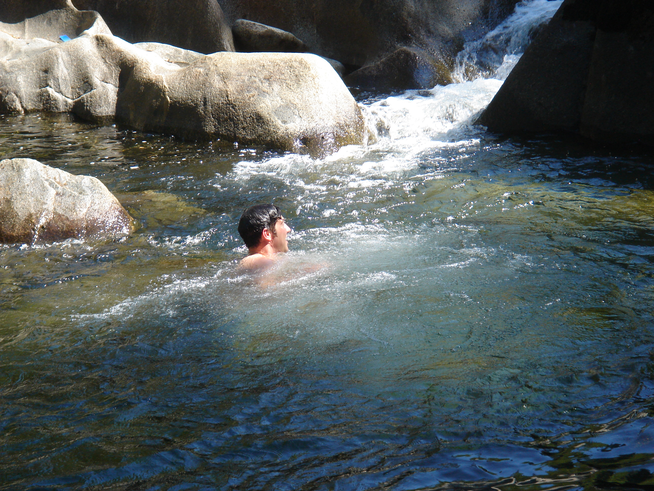 Me swimming in the Middle Fork of The Toulumne River.