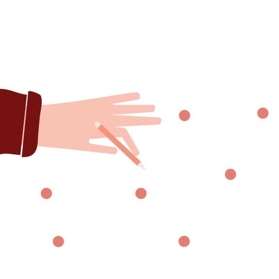 Hand drawing circles
