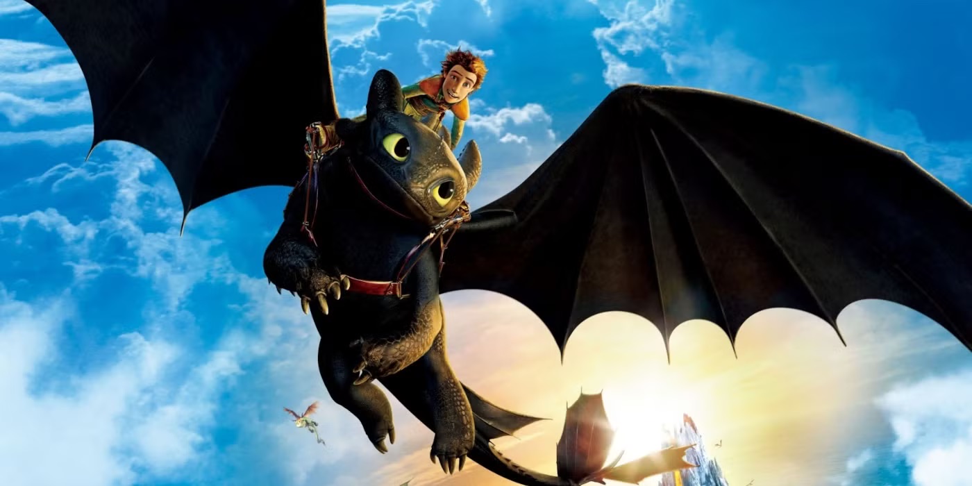 toothless flying