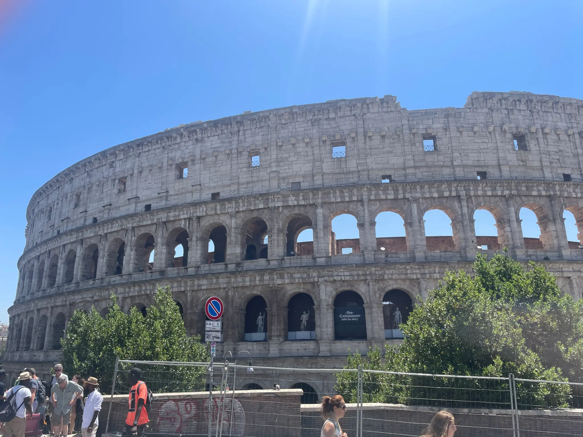 The Colosseum from the outside