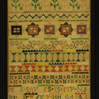 Band sampler by Ann Sayres