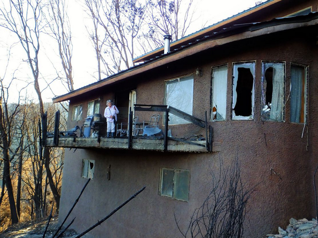 Jennings' home survived the Valley Fire in 2015
